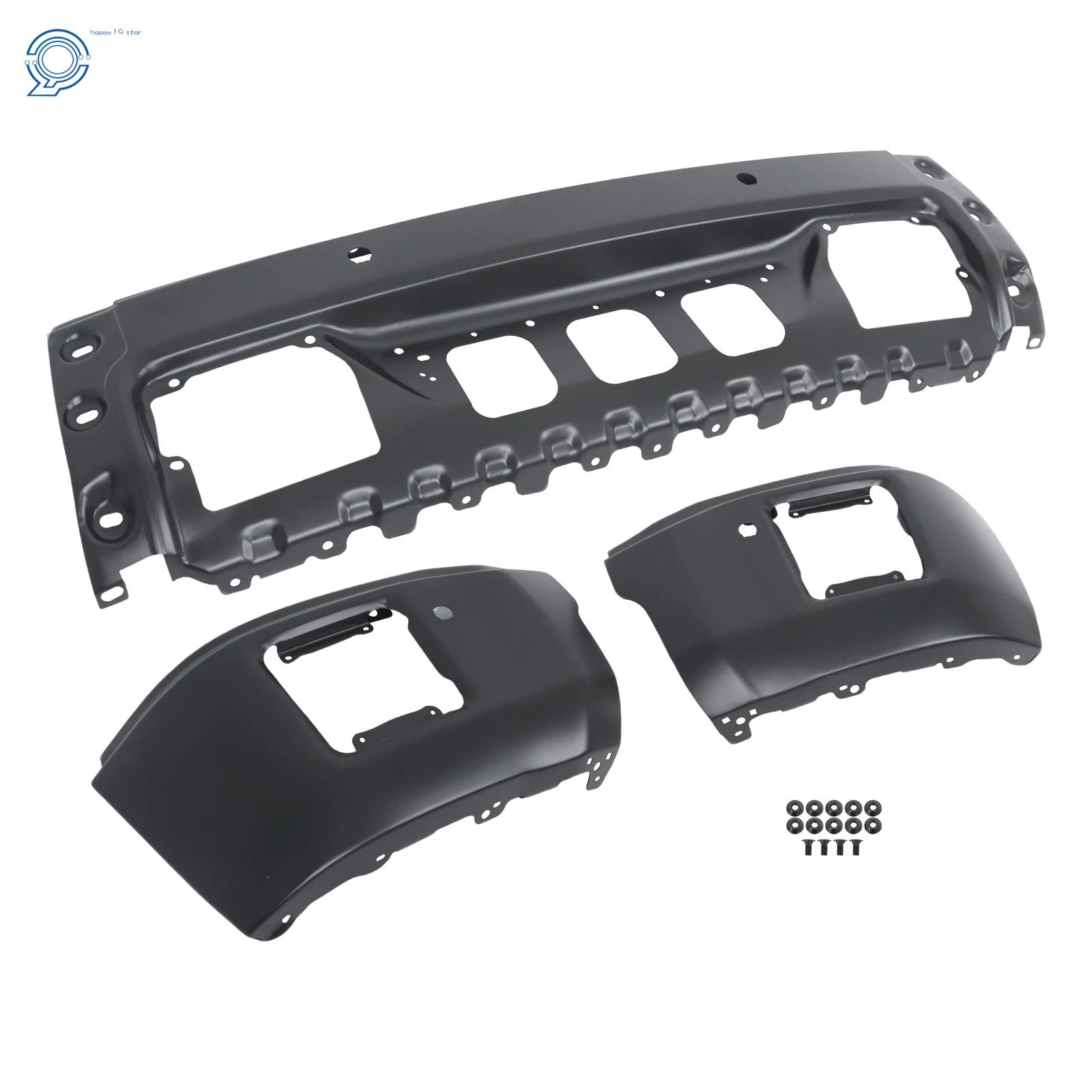 Steel Black Front Bumper with Sensor Hole for GMC Sierra 1500 (2014-2015)