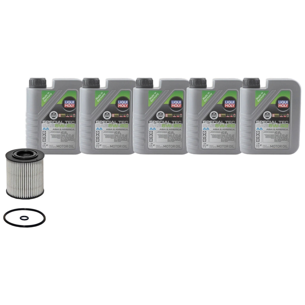 5L Liqui Moly Special Tec AA 5W-20 Engine Oil Change Kit for Fusion Milan (2006–2012)