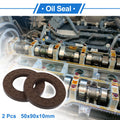 2X Oil Seal Rotary Shaft Seal for Various Models (50x90x10mm) FKM Rubber