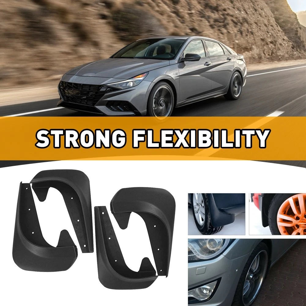 Set of 4 Mud Flaps Splash Guards for Universal Fit (Auto)
