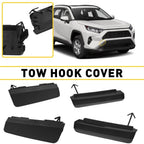 Set of 4 Tow Hook Eye Cover Caps for Toyota RAV4 (2019–2023)