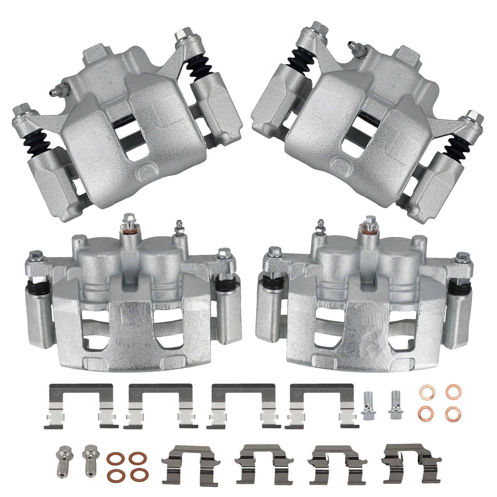 Front & Rear Disc Brake Calipers with Brackets for Chevrolet Impala (2006–2010)