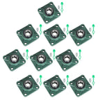 Set of 10 Pillow Block Flange Bearings for UCF205 (1" Bore)