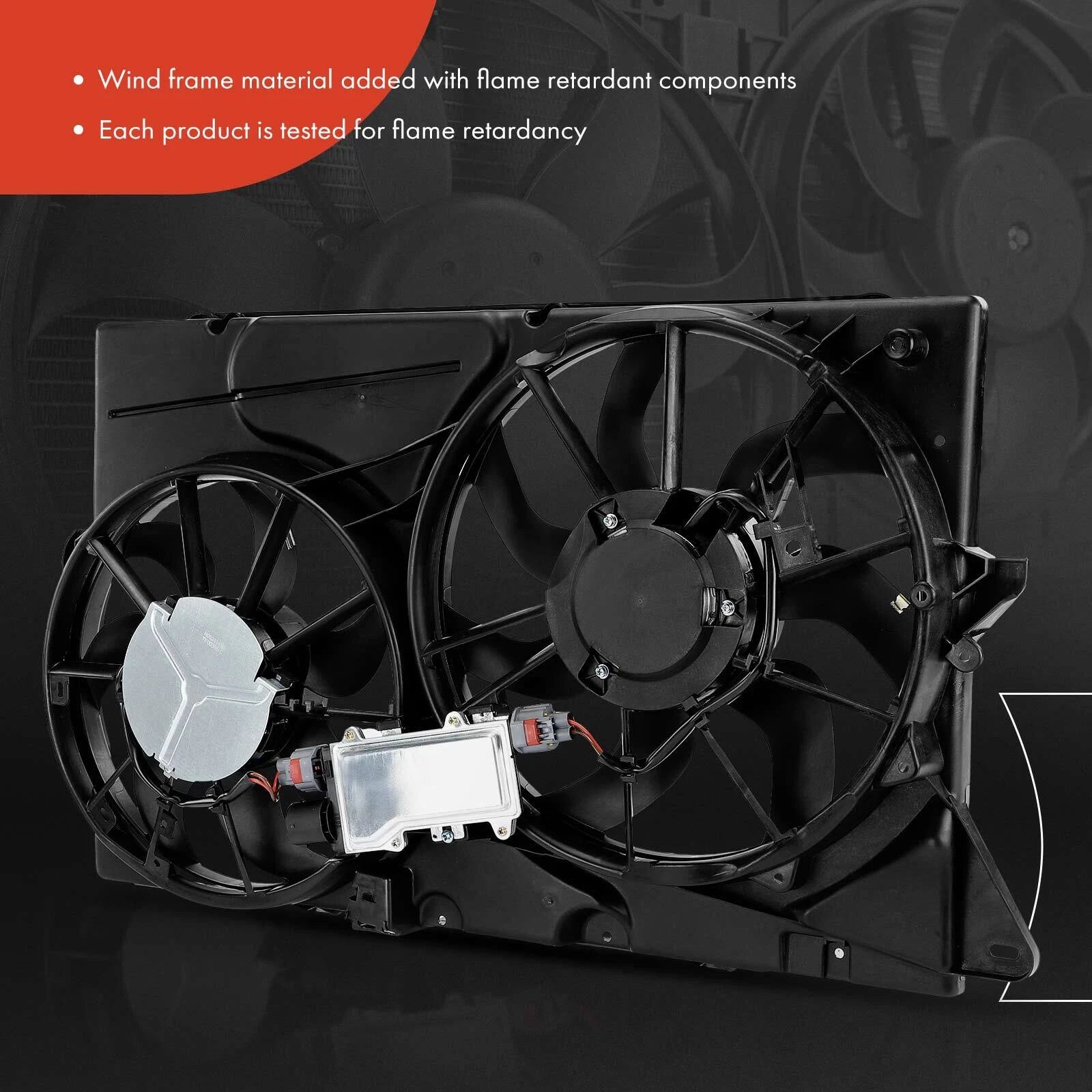 Dual Cooling Fan Assembly for Ford Taurus Lincoln MKS (2010-2012)