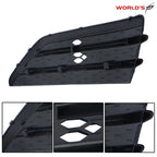 Set of 2 Bumper Fog Light Lamp Covers for Honda Pilot (2016–2018) Black Housing