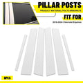 6x Chrome Pillar Posts for Chevrolet Equinox (2018–2024)