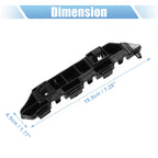Pair of Front Bumper Bracket 71193-TR0-A01 for Honda Civic (2012) Plastic Black