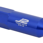 Set of 20 J2 7075 Forged Aluminum M12x1.5 Spiky Cap Lug Nuts w/Adapter Blue