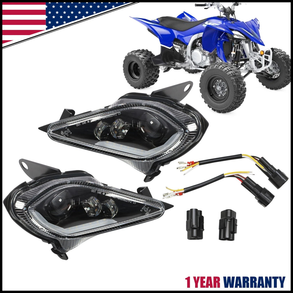 LED Headlights DRL Turn Signal for Yamaha YFZ 450 Raptor 350 700 700R (2006–2023)