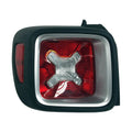 Driver Side Tail Light Assembly w/Chrome Bezel for 2015-2016 Jeep Renegade