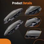 Pair Front Headlight Lens Covers for BMW 3 G20 (2019-2021)