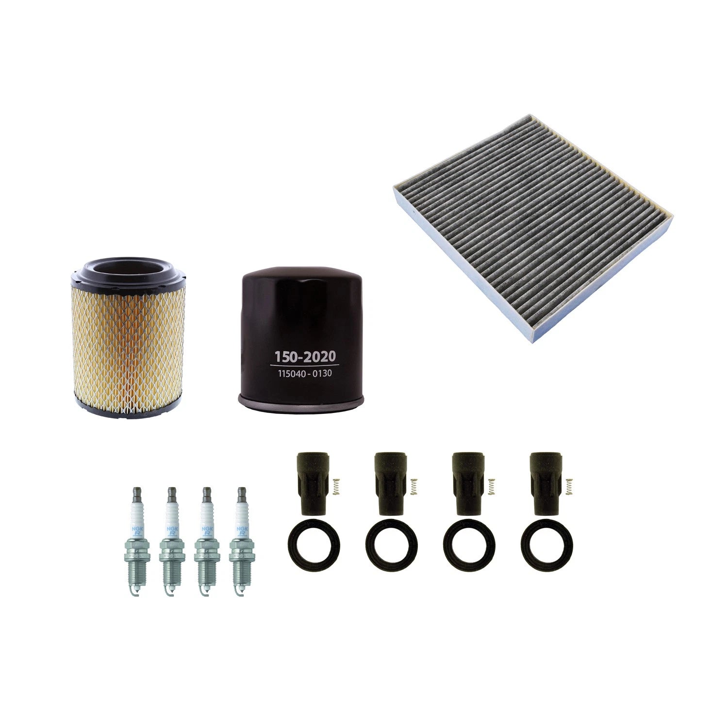Tune Up Kit with 4 NGK Spark Plugs & Boots for Dodge Caliber, Patriot (2007–2017)