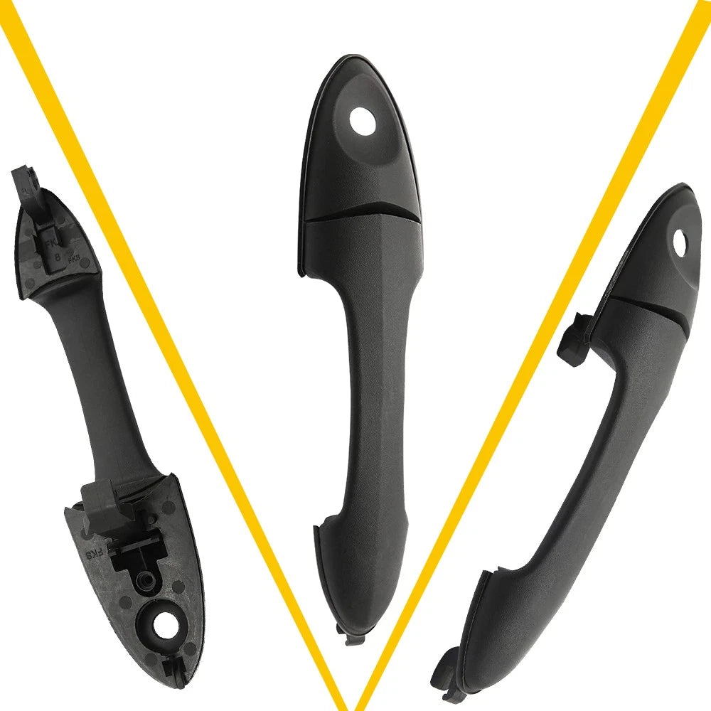 Set of 2 Exterior Door Handles for Ford Focus (2000â2007) Black