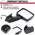 Pair Power Side View Mirrors for Hummer H3 H3T (2006–2010)