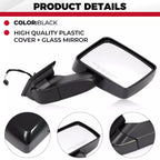 Pair Power Side View Mirrors for Hummer H3 H3T (2006–2010)