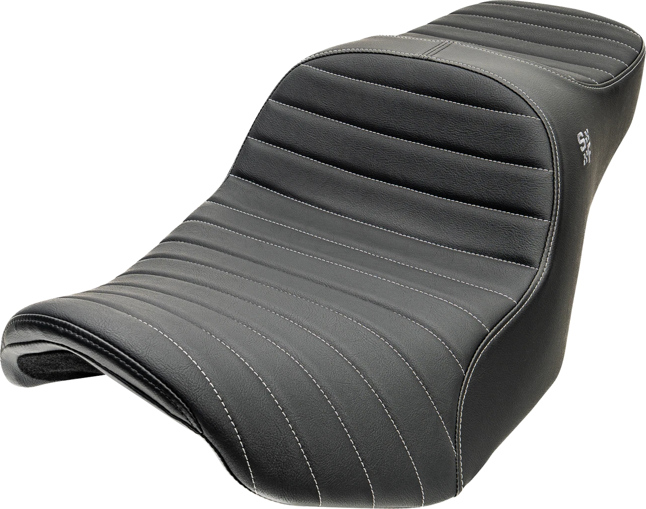Chariot Seat for FLH/FLT (2023–2026) - Silver Classic Stitch, Silver Logo