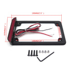 LED License Plate Frame with Brake Tail Light for Universal Motorcycle