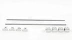 Set of 2 Linear Shafts with SCS10UU Blocks and SK10 Supports for Universal Use
