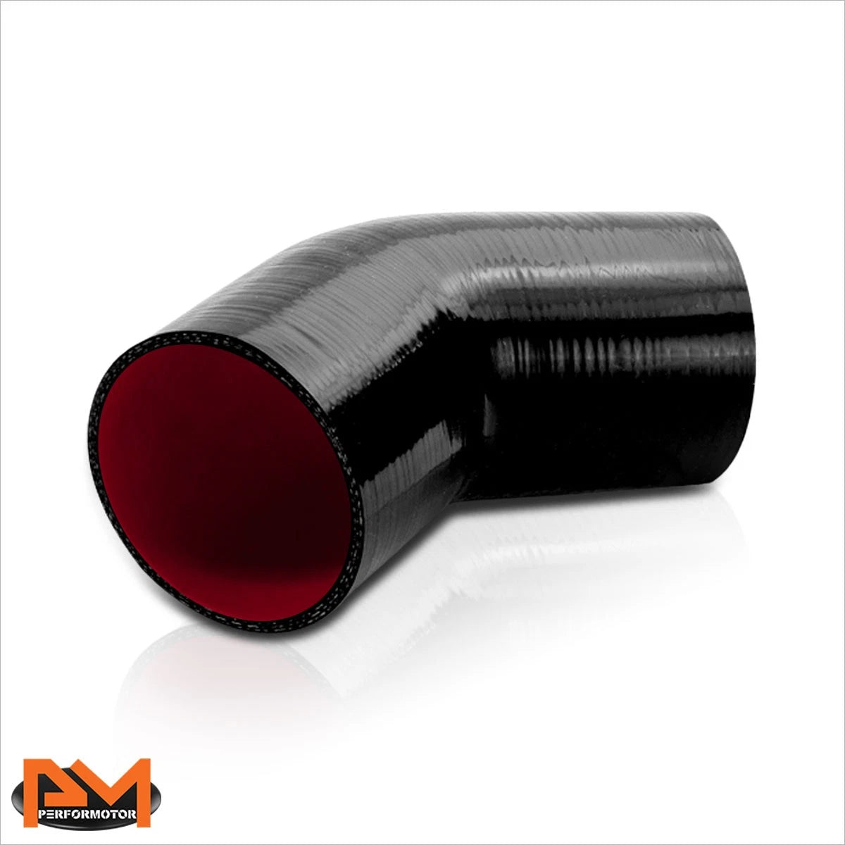 45 Elbow Coupler for Air Intake/Compressor/Intercooler Silicone Pipe Hose (3.5")