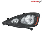 Halogen Headlight for Honda Fit Sport (2009–2011) Black Housing