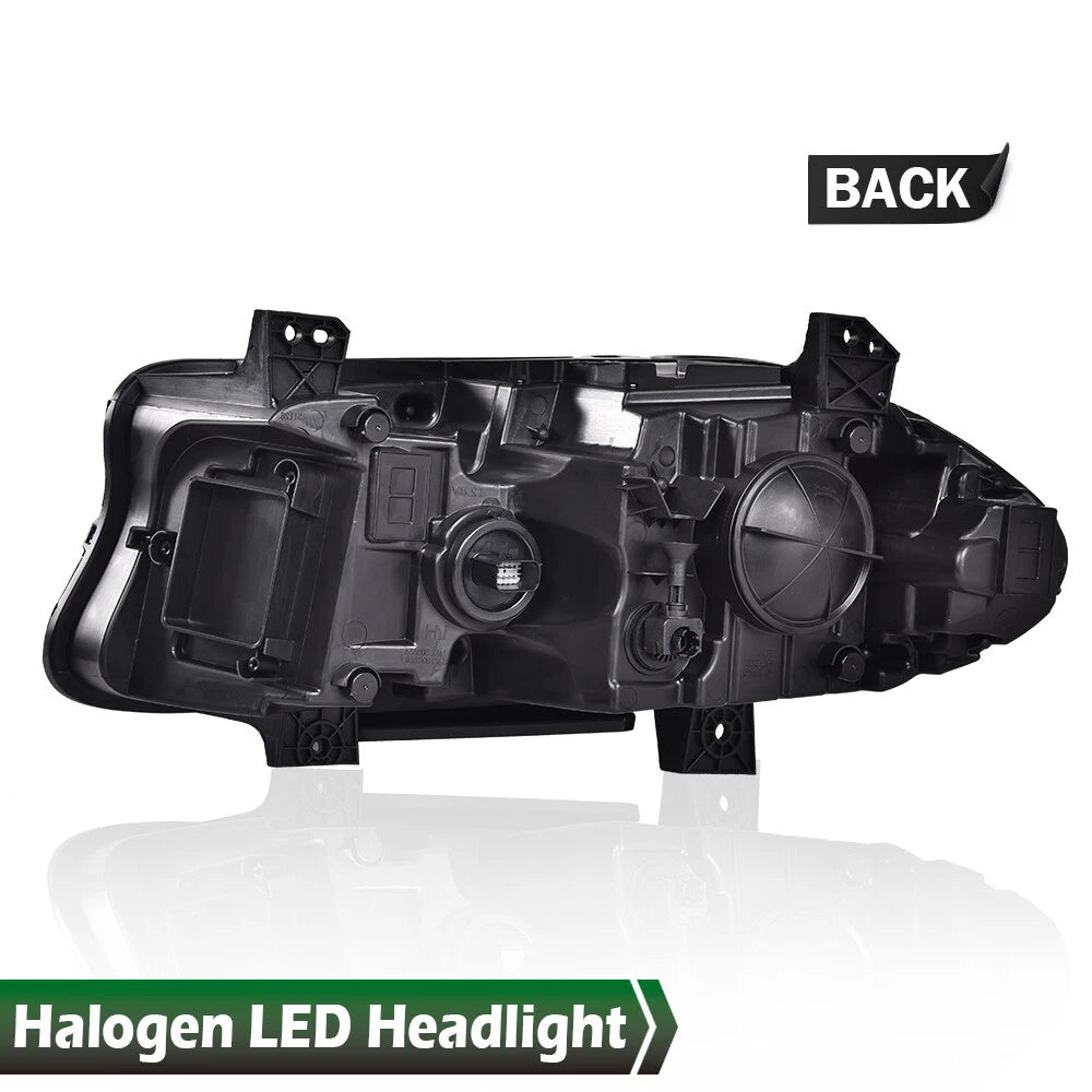 Passenger Side Halogen Projector Headlight with LED DRL for Dodge Charger (2015–2023)