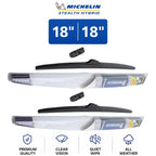 Set of 2 Wiper Blades for Dodge W150 (1977–1993) - Michelin Stealth Hybrid 18"