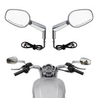 Rear View Mirrors with LED Turn Signals for Harley V-ROD VRSCF (2009–2017)