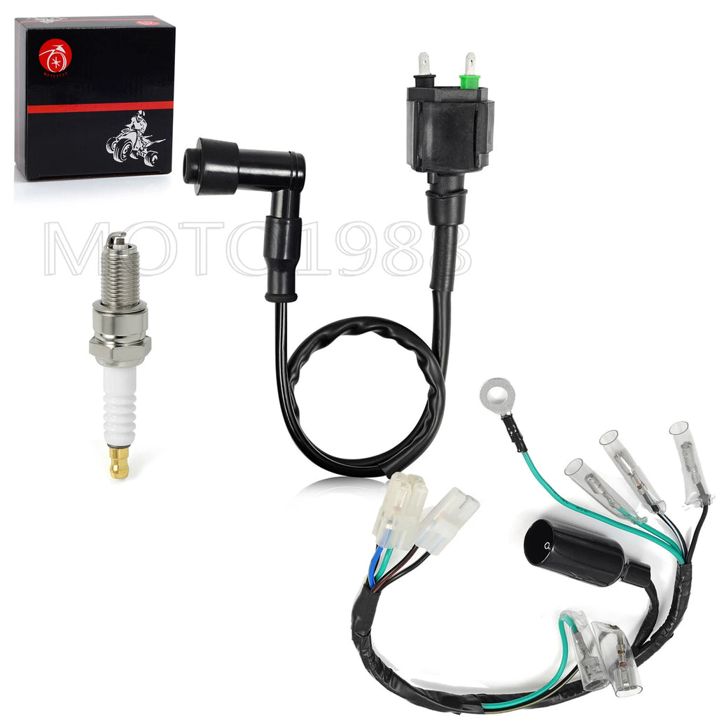 Wire Harness Igniter CDI Ignition Coil Plug for Honda CRF100F CRF80F XR80 XR100R (2004–2023)