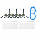 Main Filter and Side Brushes for Moosoo Robot Vacuums (MT501, MT710, MT720)