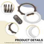 Clutch Friction Plates Kit & Spring for Honda Shadow Aero 750 VT750C (2004–2024)
