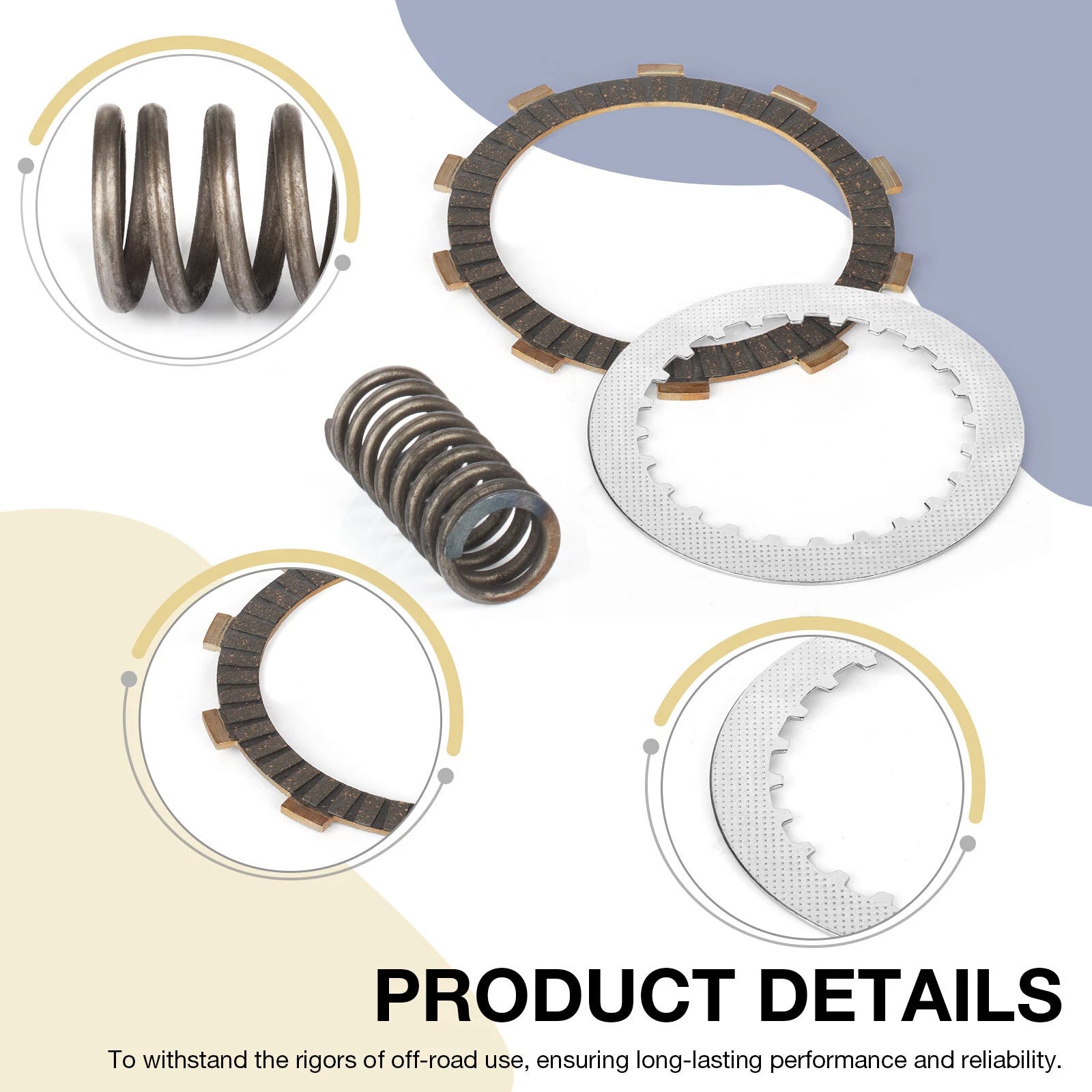 Clutch Friction Plates Kit & Spring for Honda Shadow Aero 750 VT750C (2004–2024)