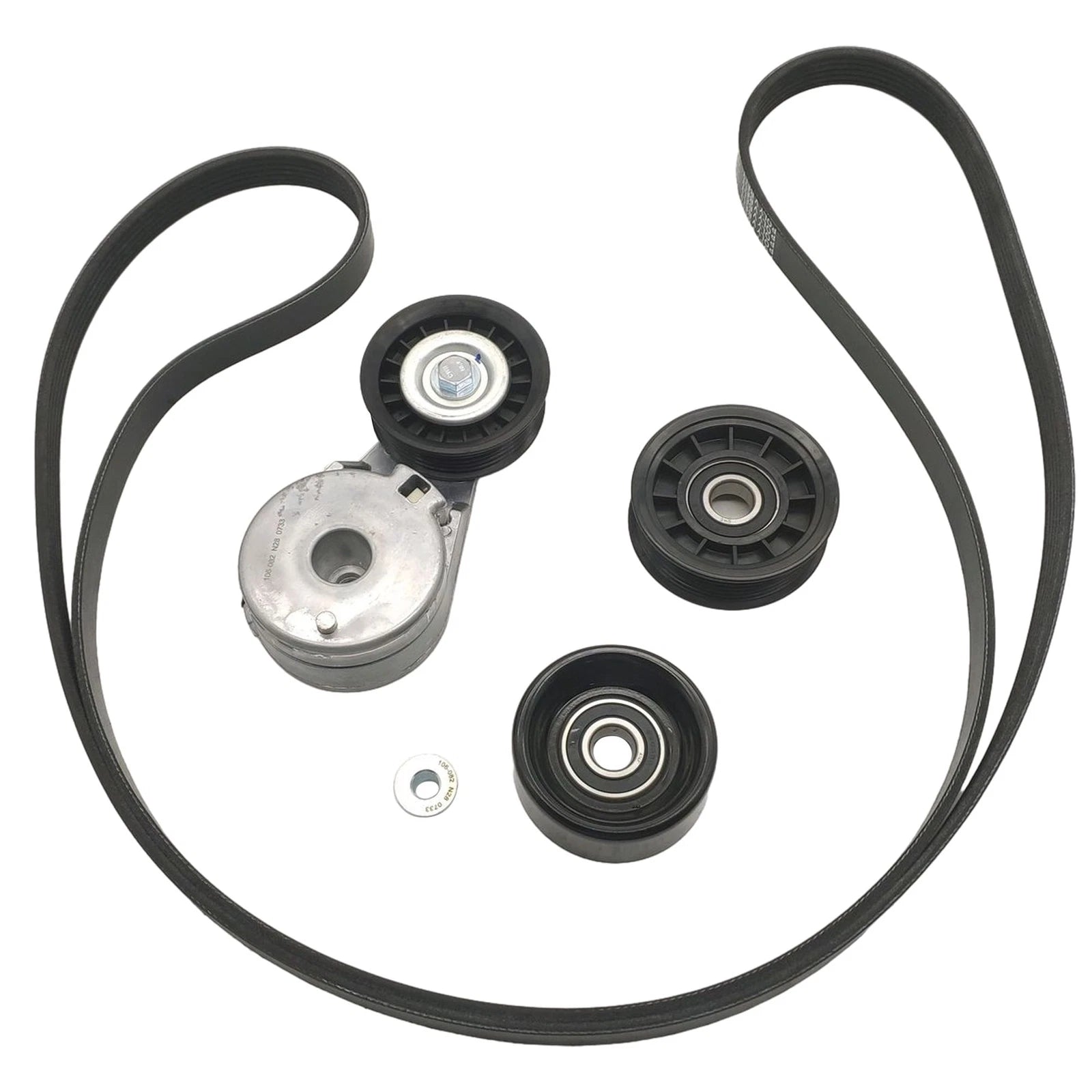 Serpentine Belt Tensioner Pulley Kit for Chevy Equinox Pontiac Torrent (2005–2009)