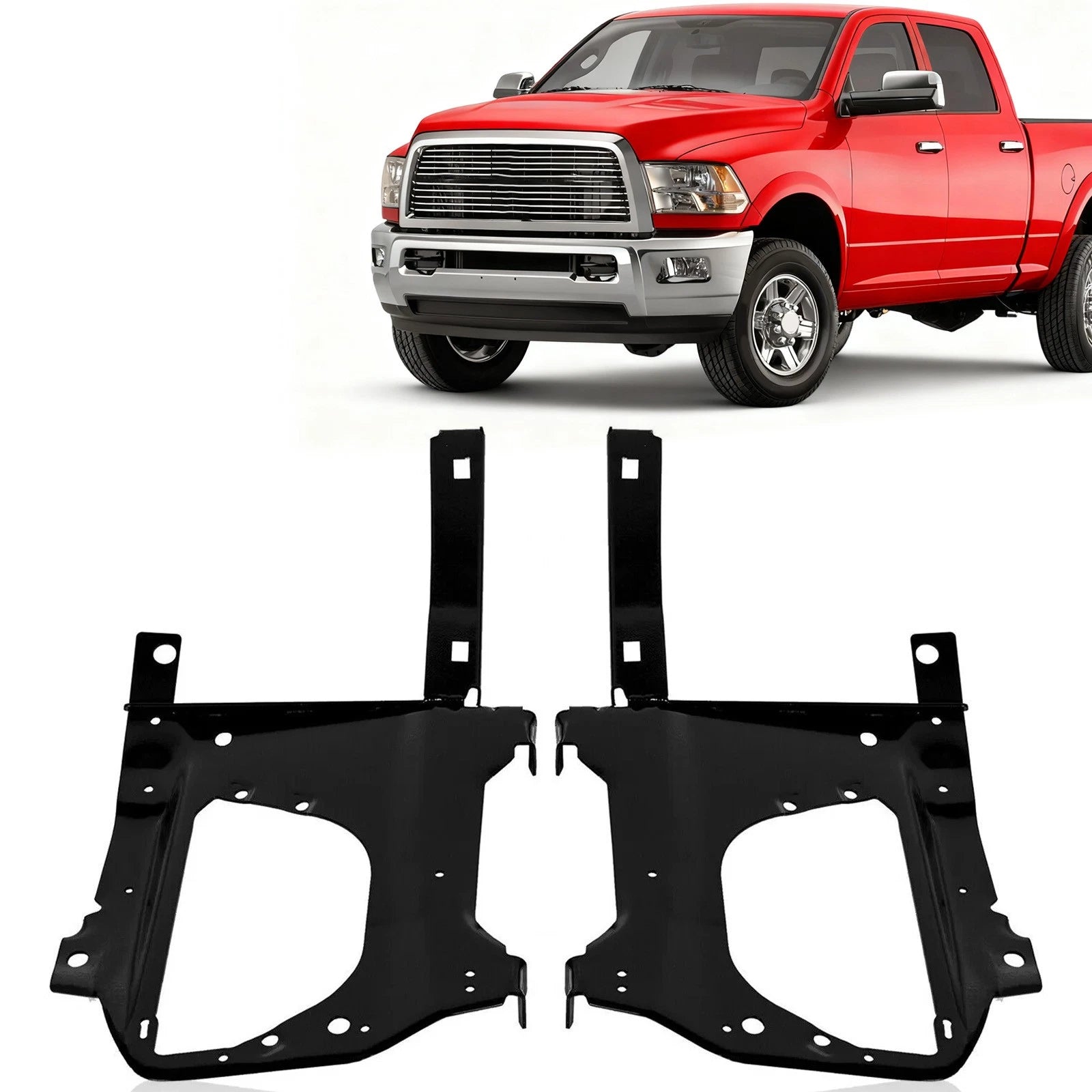 Set of 2 Front Bumper Bracket Kit for Dodge Ram 2500 3500 (2010–2018) 68064329AD