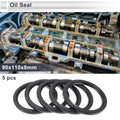 Set of 5 Oil Seal Rotary Shaft Seal 90x110x8mm Nitrile Rubber