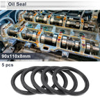 Set of 5 Oil Seal Rotary Shaft Seal 90x110x8mm Nitrile Rubber