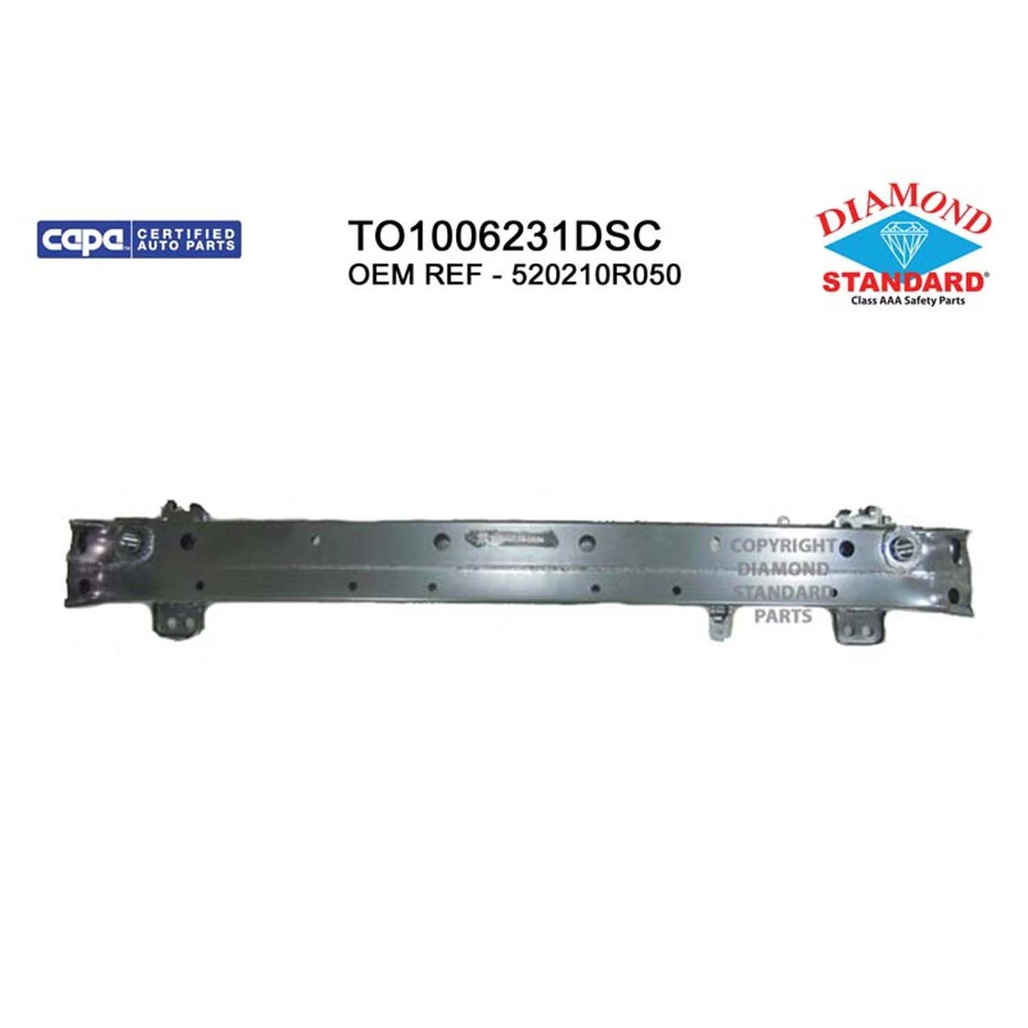 Replacement Steel Front Bumper Impact Bar (See compatibility Chart)