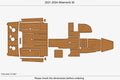EVA Pads for Albemarle 30 Swim Platform Cockpit (2021)
