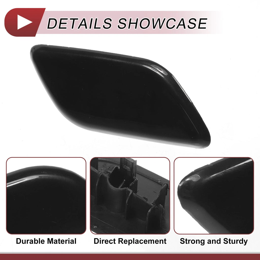 Front Right Washer Nozzle Cover Cap for Subaru Outback (2010–2018) Black