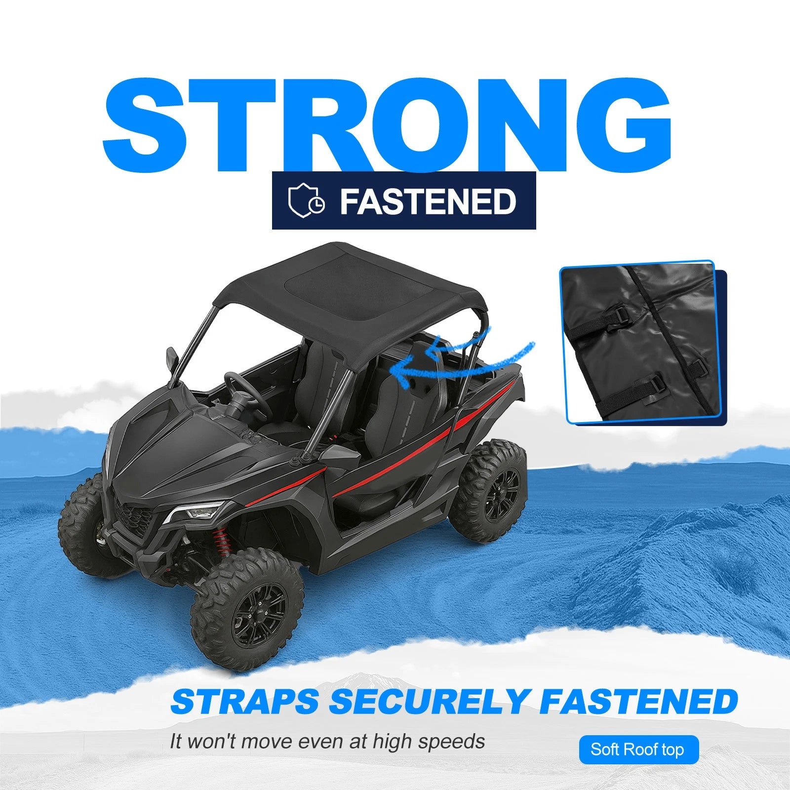 Soft Roof Top with Window for CF-Moto ZForce 950 HO Sport/EX (2020–2023)