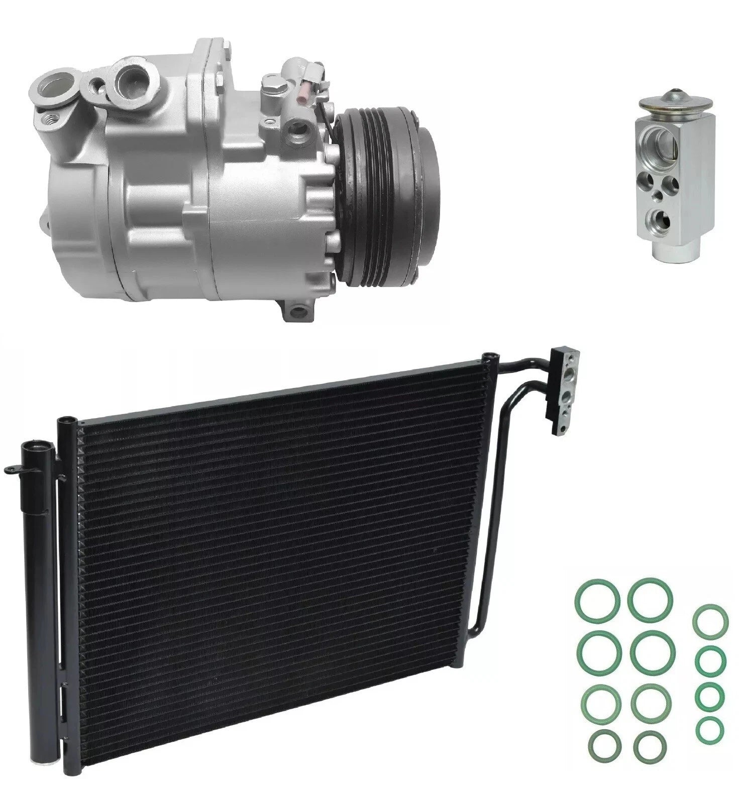 AC Compressor Kit with Condenser for BMW X5 4.4L (2004–2006)
