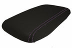 Console Lid Cover for Nissan Skyline R34 (1998–2002) Carbon Fiber Purple Stitch