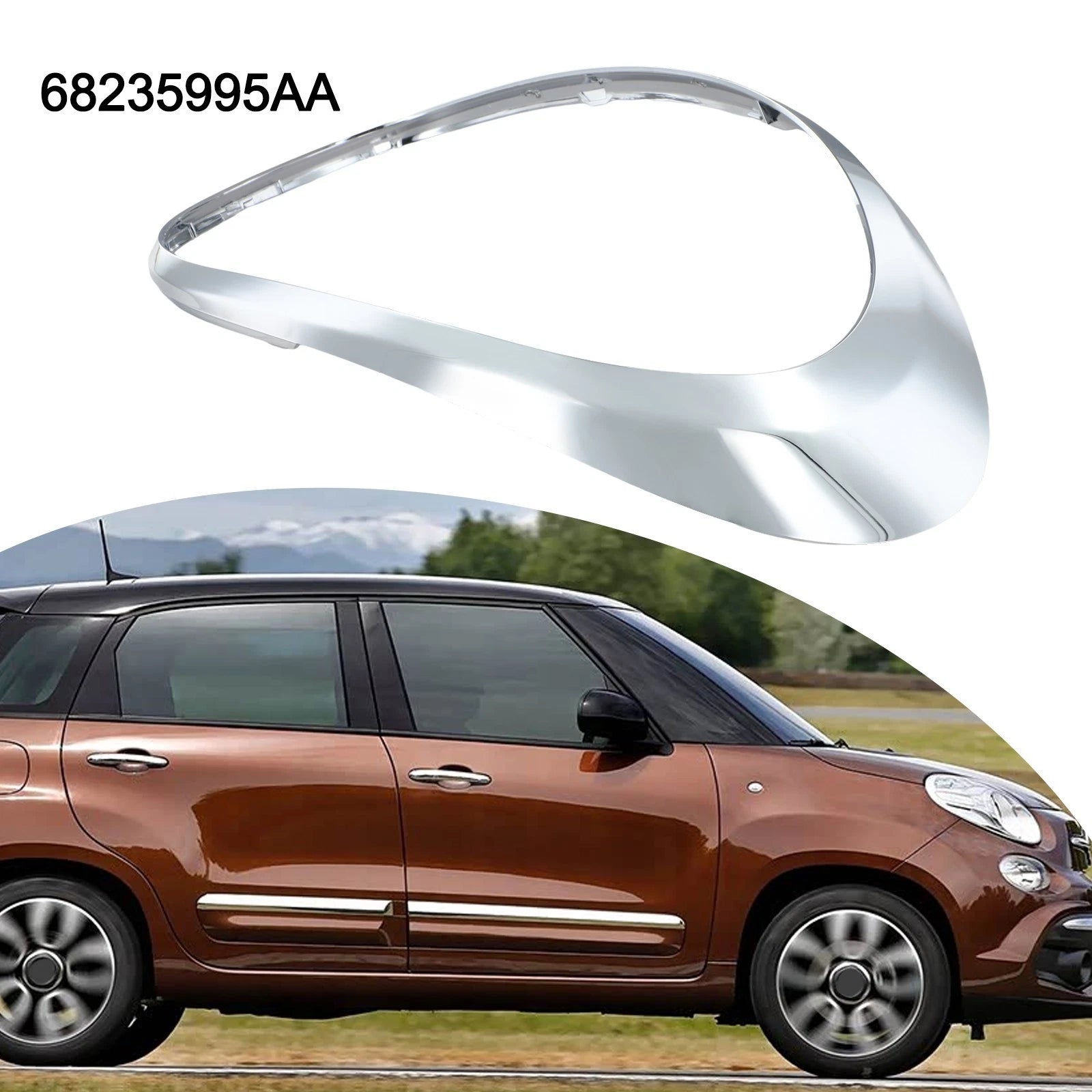 Left Taillight Lamp Trim Ring for Fiat 500L (2014–2023)