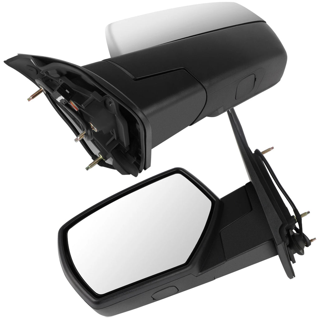 Chrome Power Mirror for Chevy Silverado 1500 (2014–2017) Left Driver Side Heated
