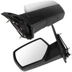 Chrome Power Mirror for Chevy Silverado 1500 (2014–2017) Left Driver Side Heated