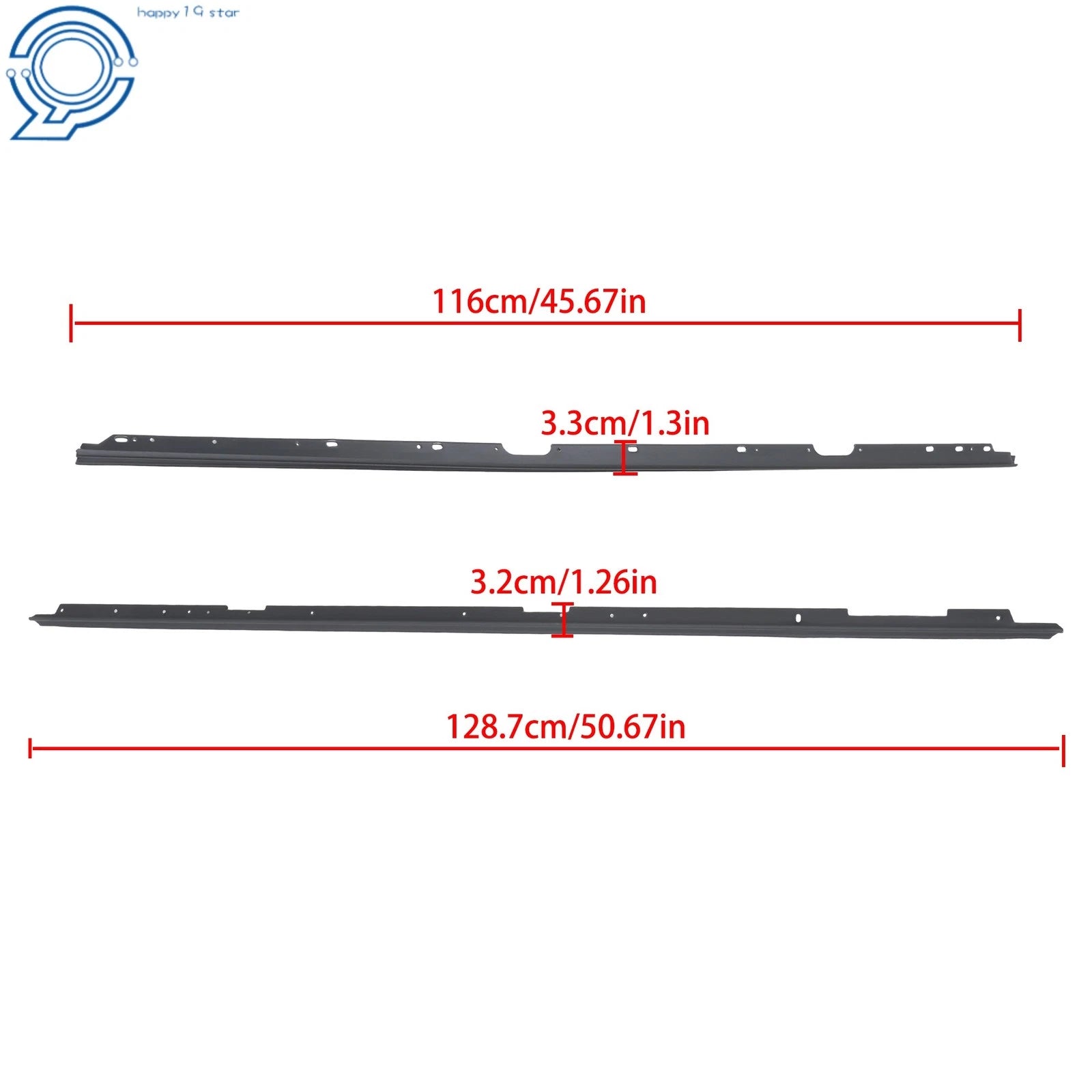 Set of 2 Window Felt Weatherstripping for Camaro Firebird (1982-1992)