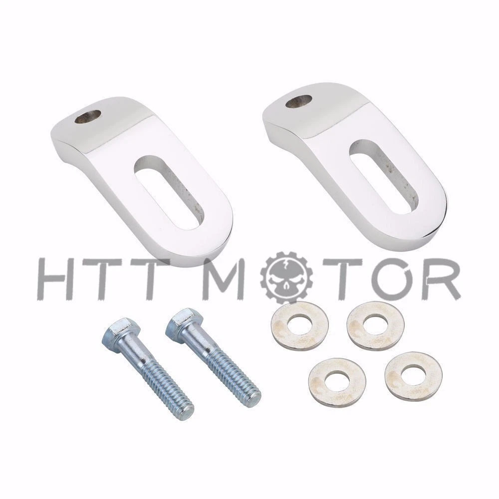 Pair Chrome Touchless Tie-Downs for Harley Touring Electra Glide (FLH)