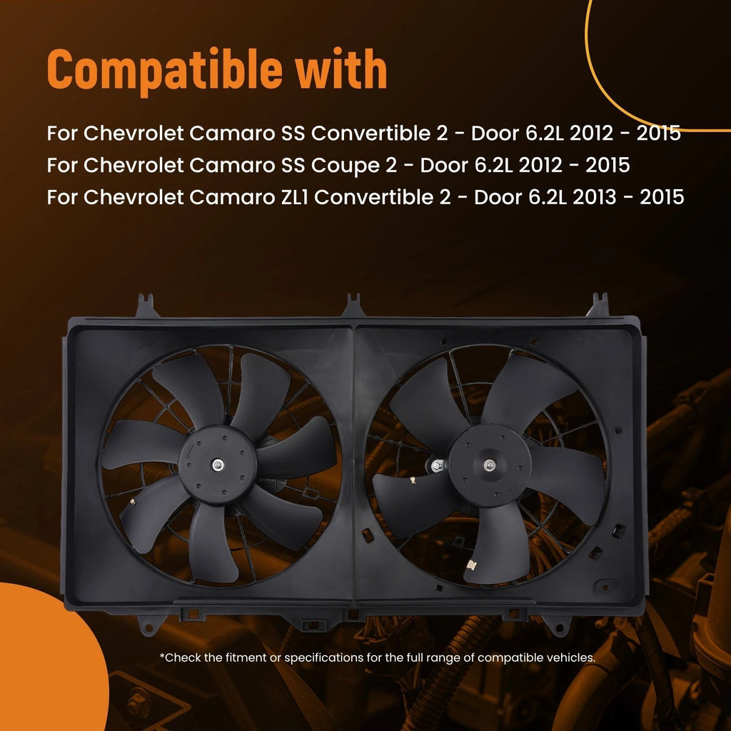 Cooling Fan for Chevrolet Camaro 6.2L (2012–2015) 19355766 240W 2Pin