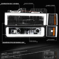 LED Headlight & Signal + Amber Corner Lamp for GMC C/K 1500-3500 (1994–2000)