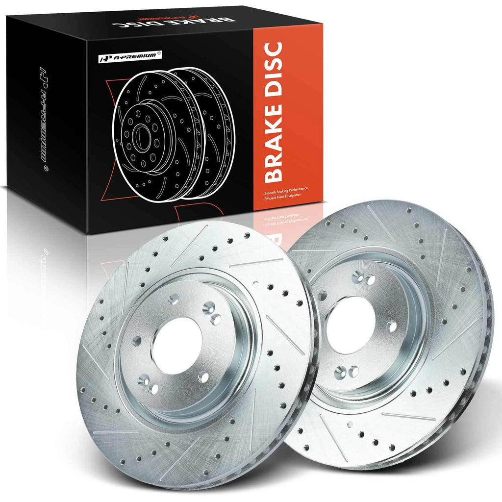 Drilled Brake Rotors for Hyundai Sonata (2015–2019) Kia Optima (2011–2020)