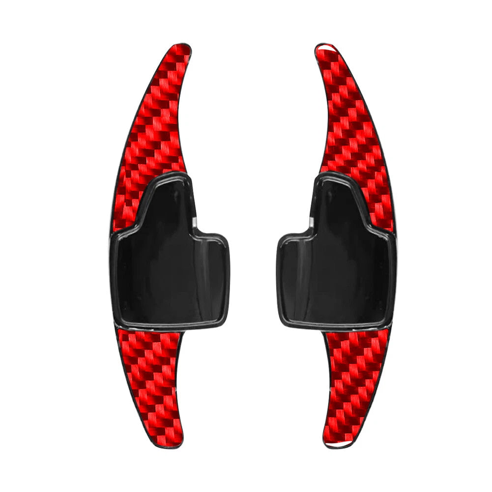 Steering Wheel Shifter Paddle Extensions for Ford Focus EcoSport Escape Kuga (2012–2020) - Red